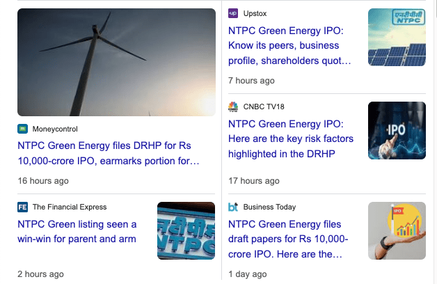 NTPC Green Energy IPO – Holding 1 NTPC share may give 1 up to Bidders