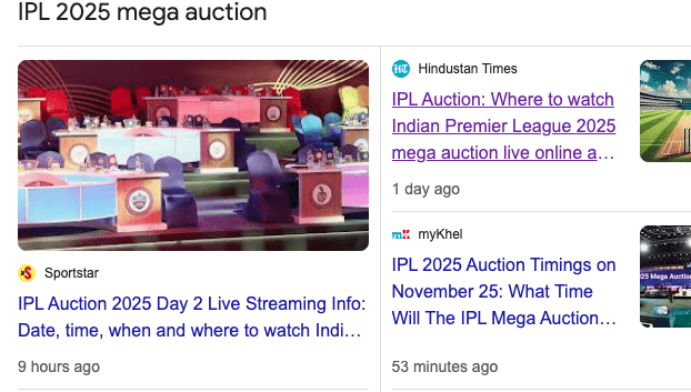 IPL Auction Time 2025 – Where and When to watch?