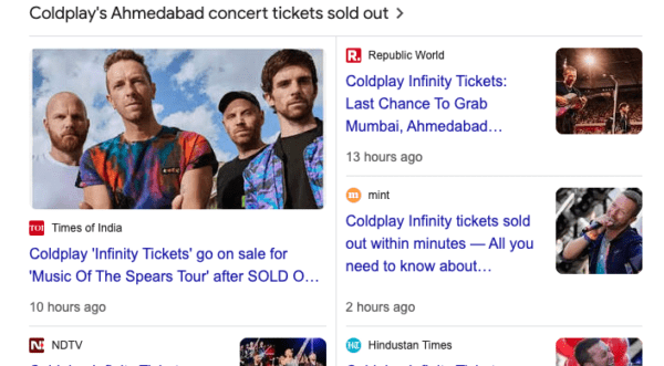 coldplay infinity tickets